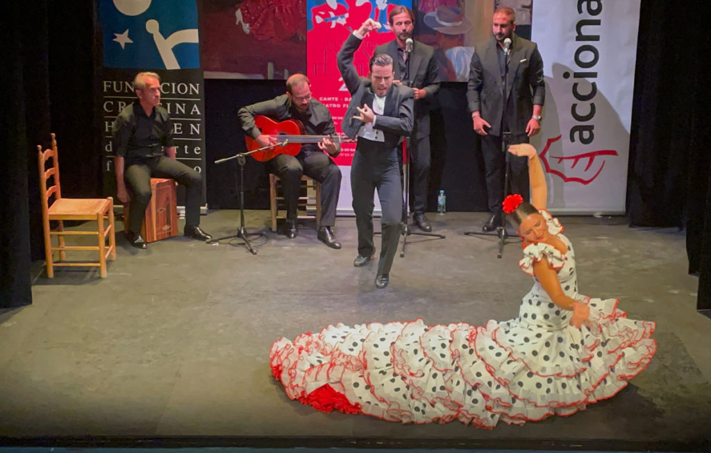Un momento de la actuación del Ballet Flamenco de Andalucía en la final del Concurso